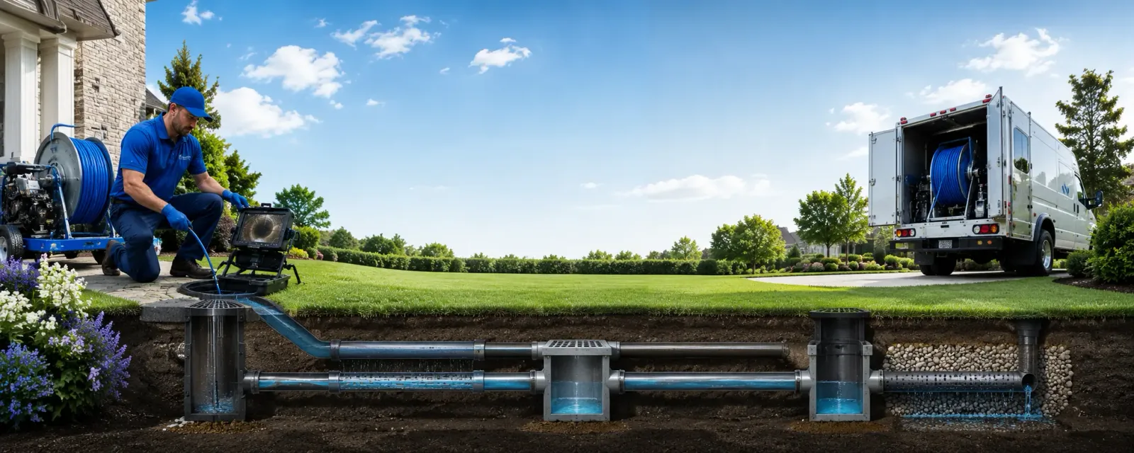 Outdoor drain cleaning information for Prescott, IA